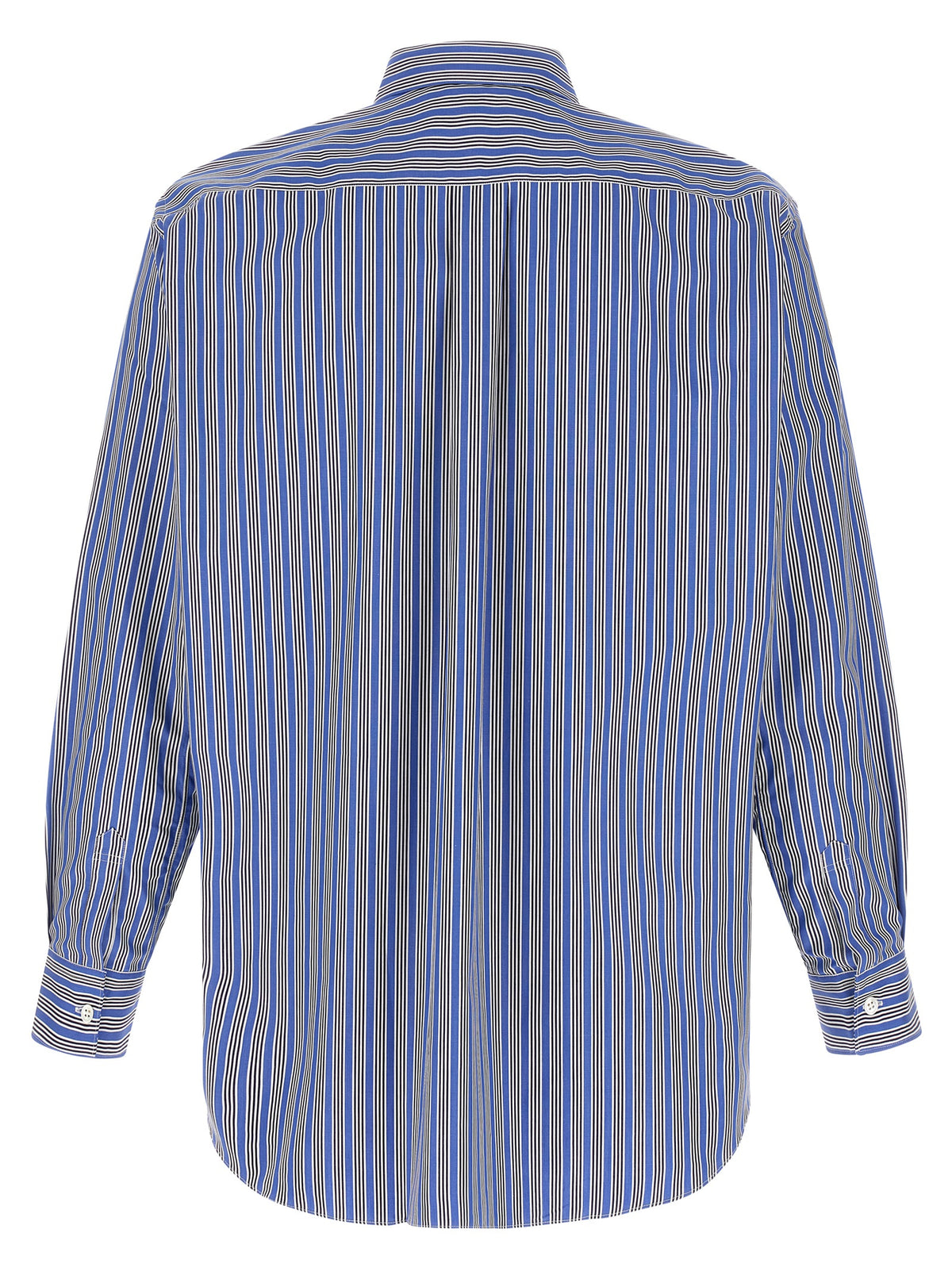 Comme Des Garçons Blue Cotton Blouse