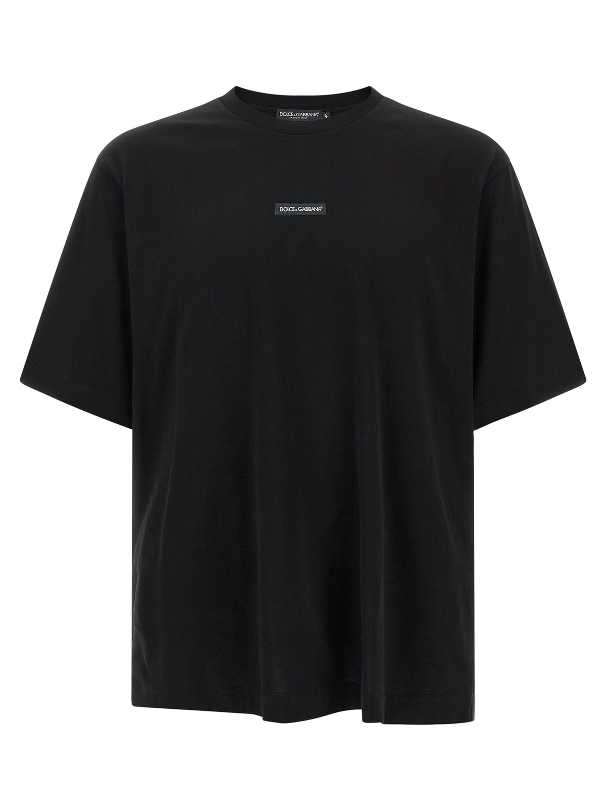 Dolce & Gabbana Black Cotton T-Shirt