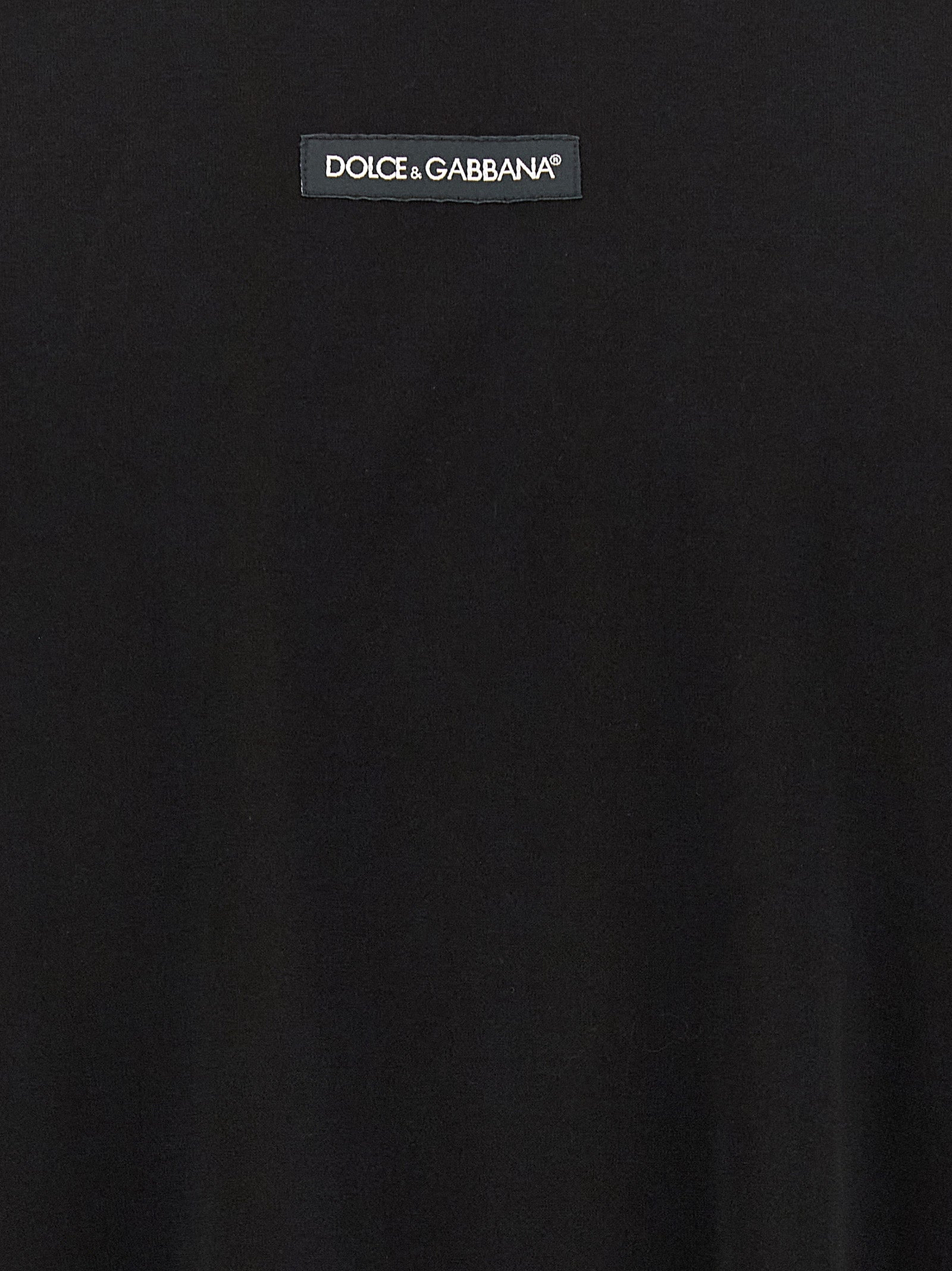 Dolce & Gabbana Black Cotton T-Shirt