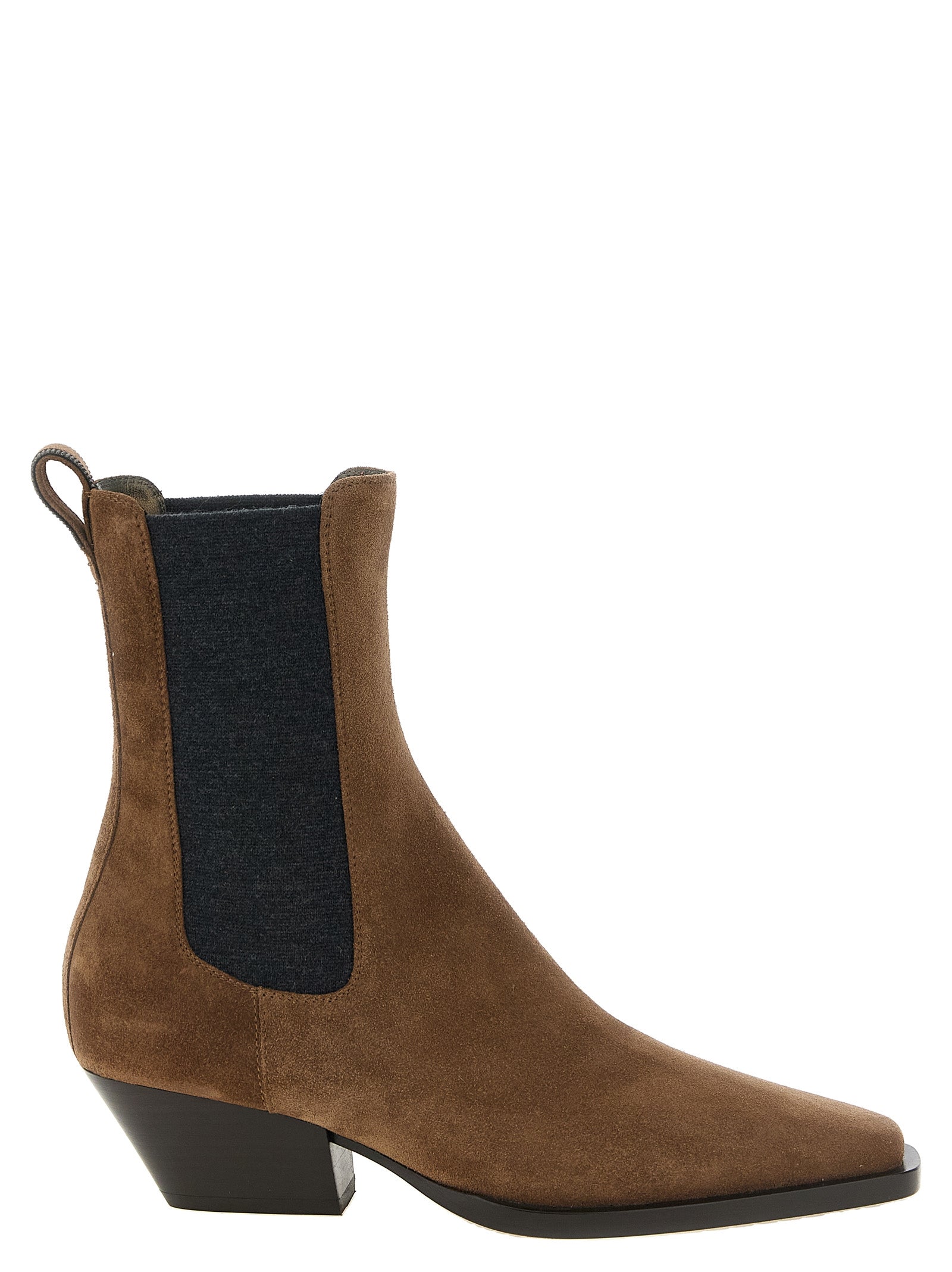 Brunello Cucinelli Brown Calfskin Chelsea Boots