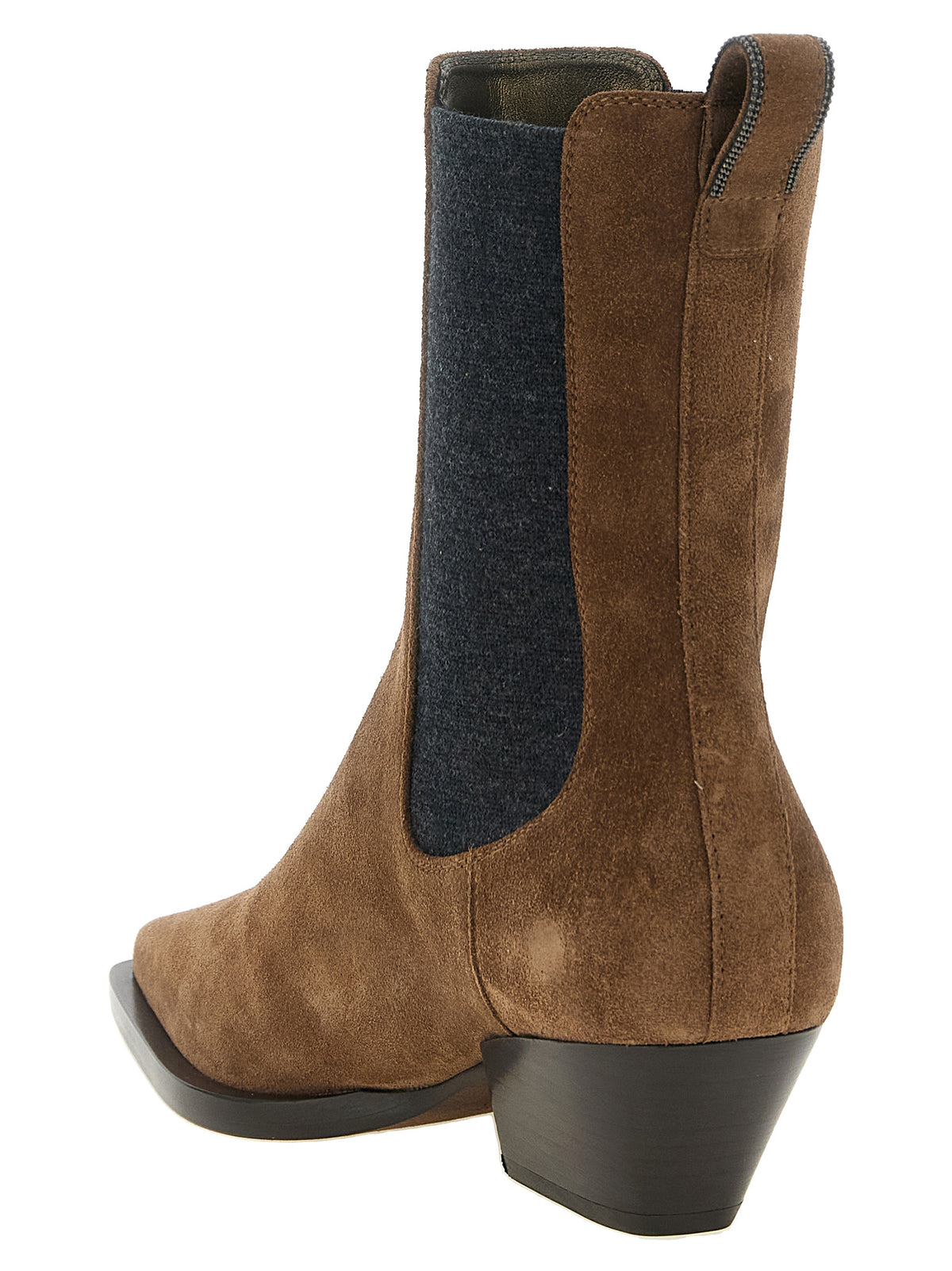 Brunello Cucinelli Brown Calfskin Chelsea Boots