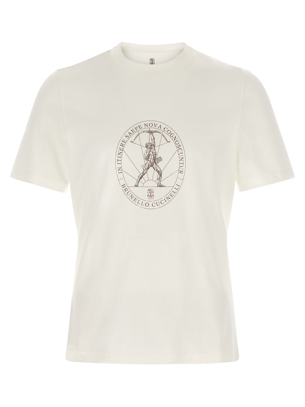 Brunello Cucinelli White Cotton T-Shirt