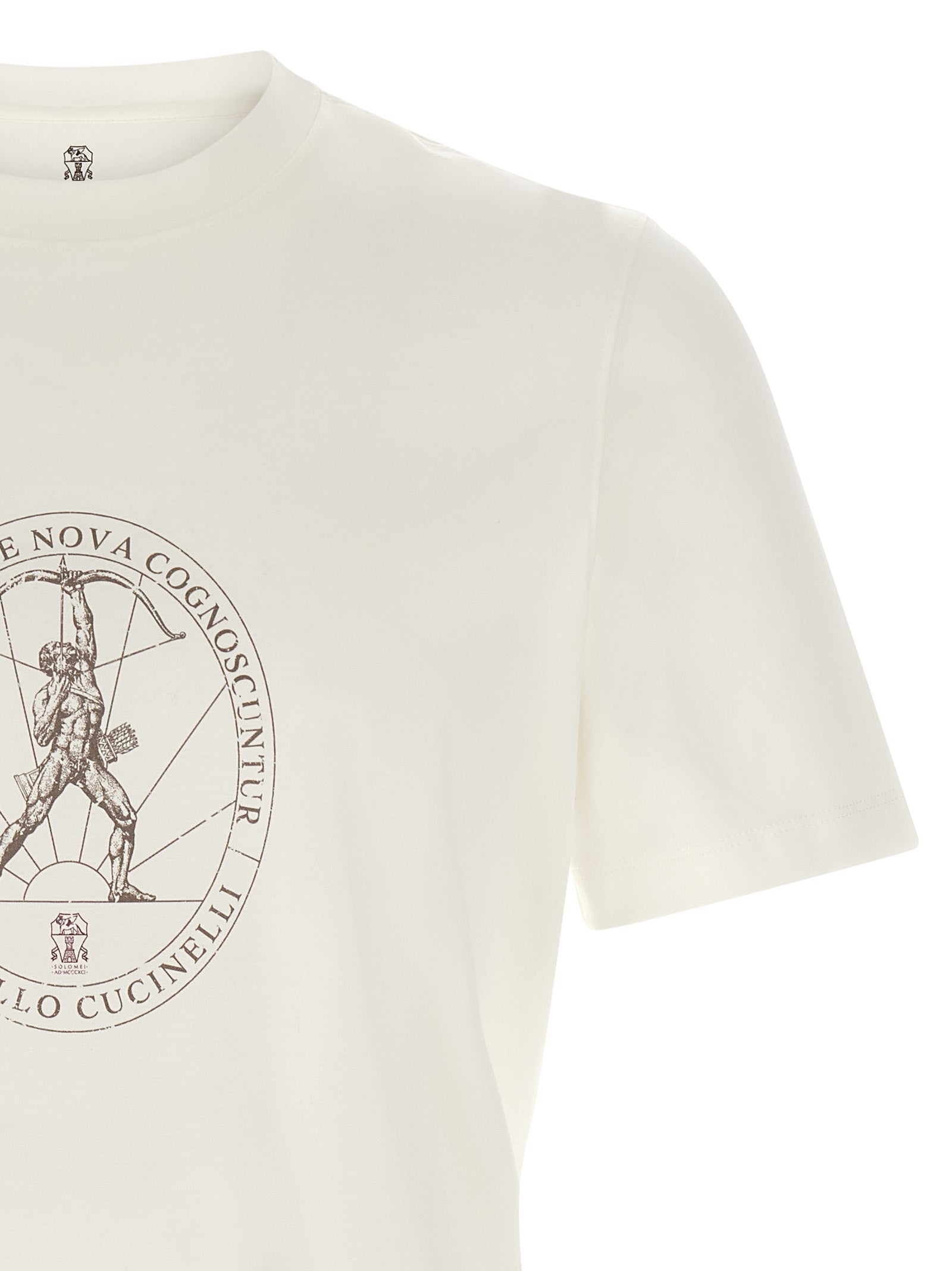 Brunello Cucinelli White Cotton T-Shirt
