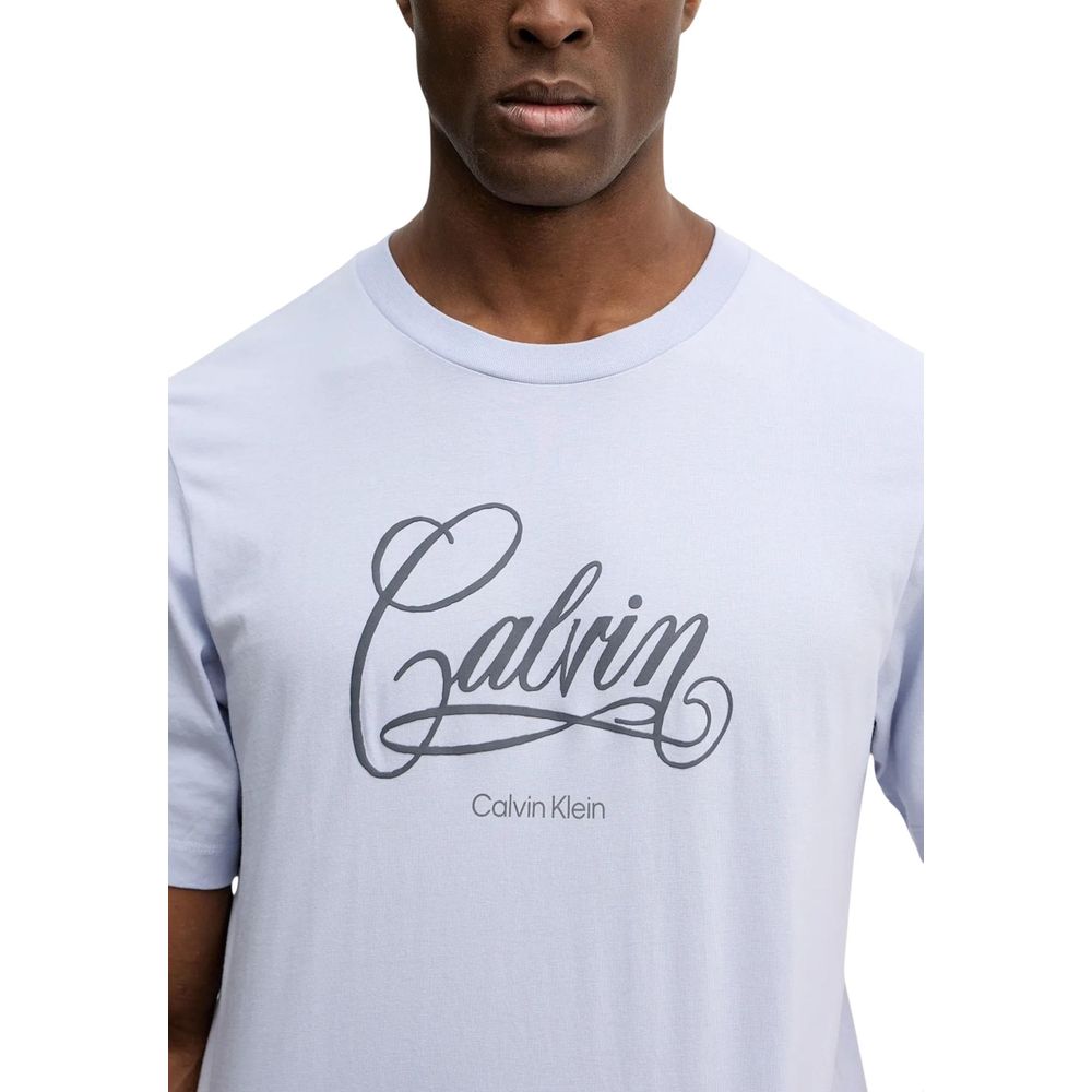 Calvin Klein Jeans Blue Cotton T-Shirt