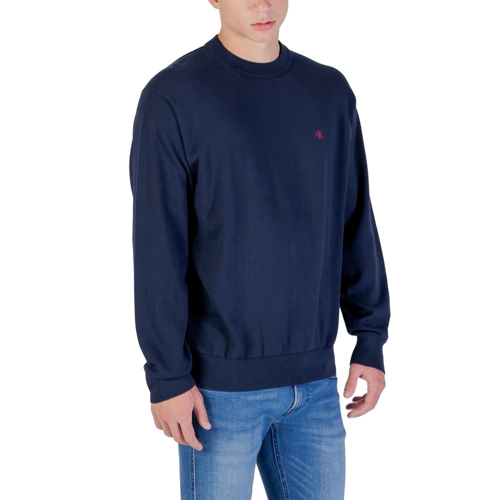 Calvin Klein Jeans Blue Cotton Sweatshirt