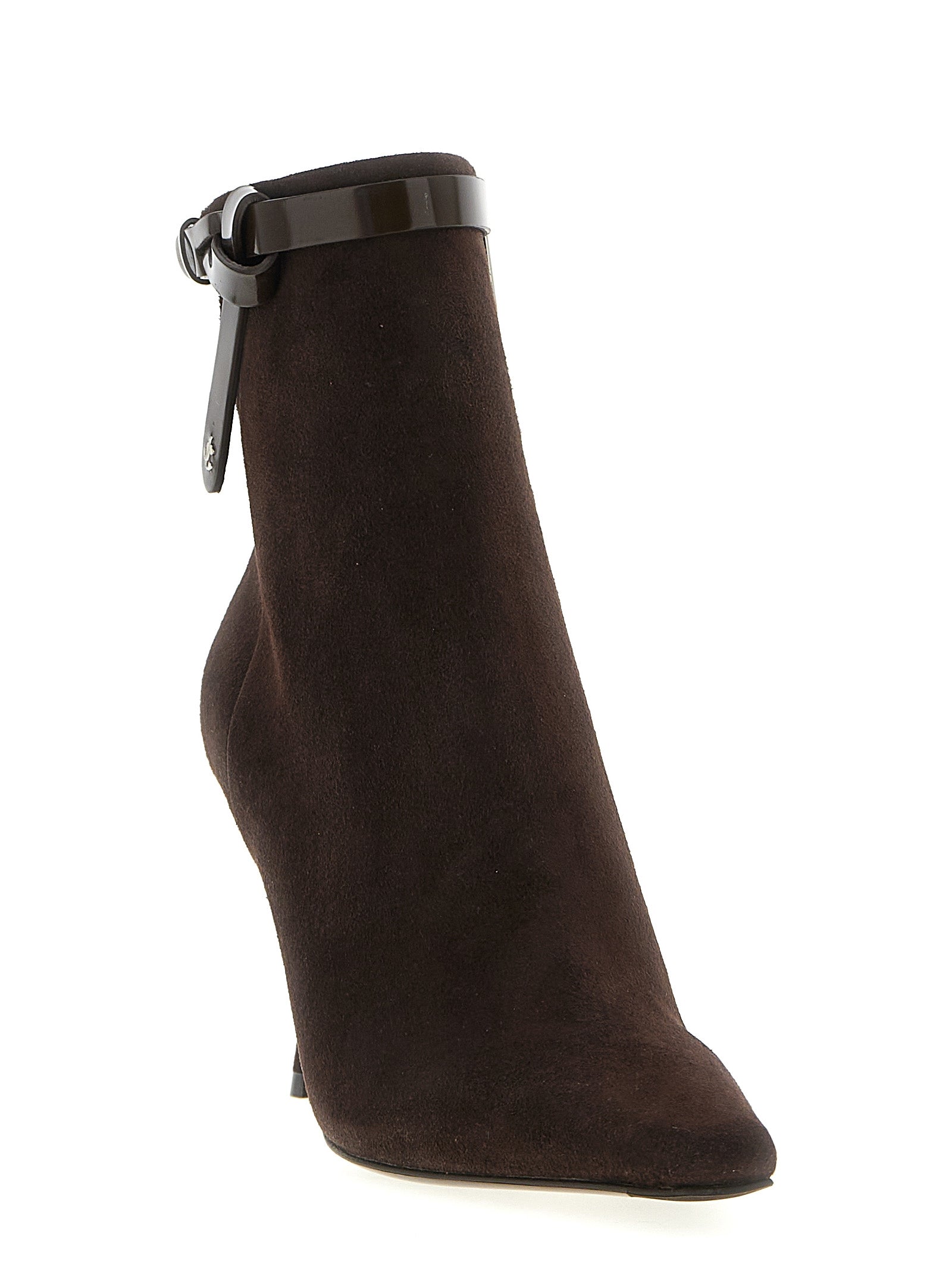 Jimmy Choo Brown Leather Ankle Boots