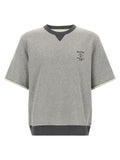 Brunello Cucinelli Gray Cotton Sweatshirt