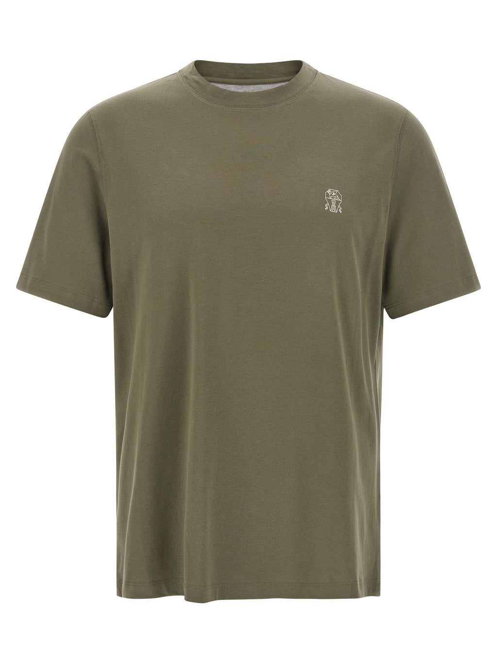 Brunello Cucinelli Bicolor Cotton T-Shirt