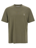 Brunello Cucinelli Bicolor Cotton T-Shirt