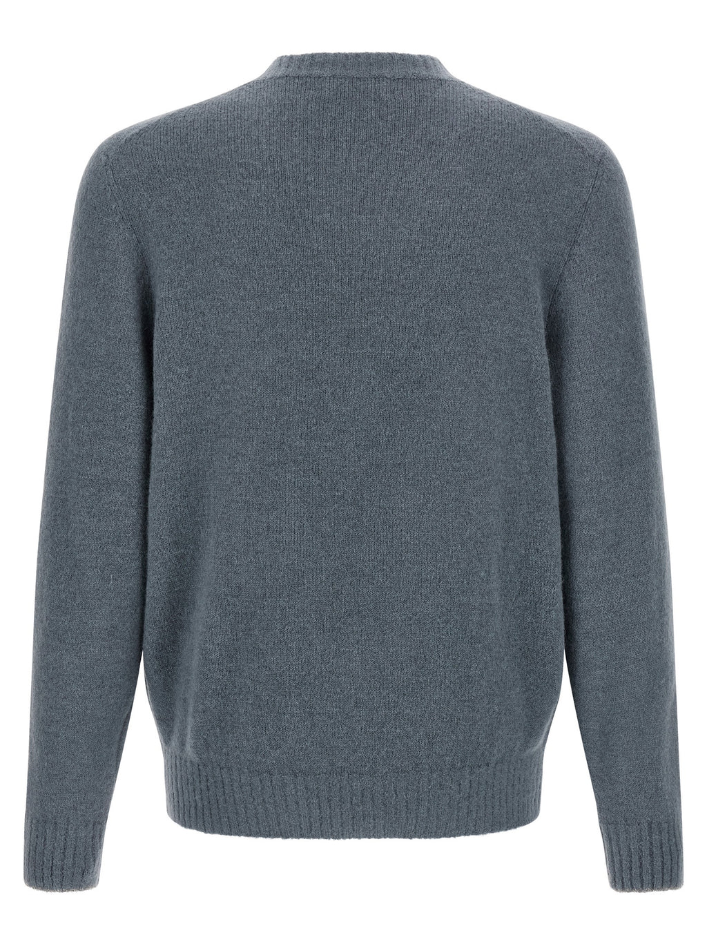 Brunello Cucinelli Blue Alpaca Leather Cardigan