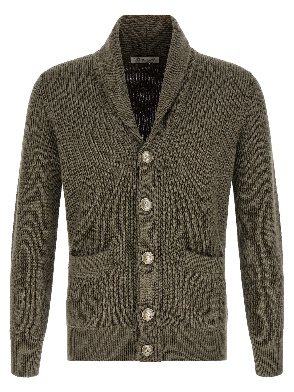 Brunello Cucinelli Bicolor Cotton Cardigan