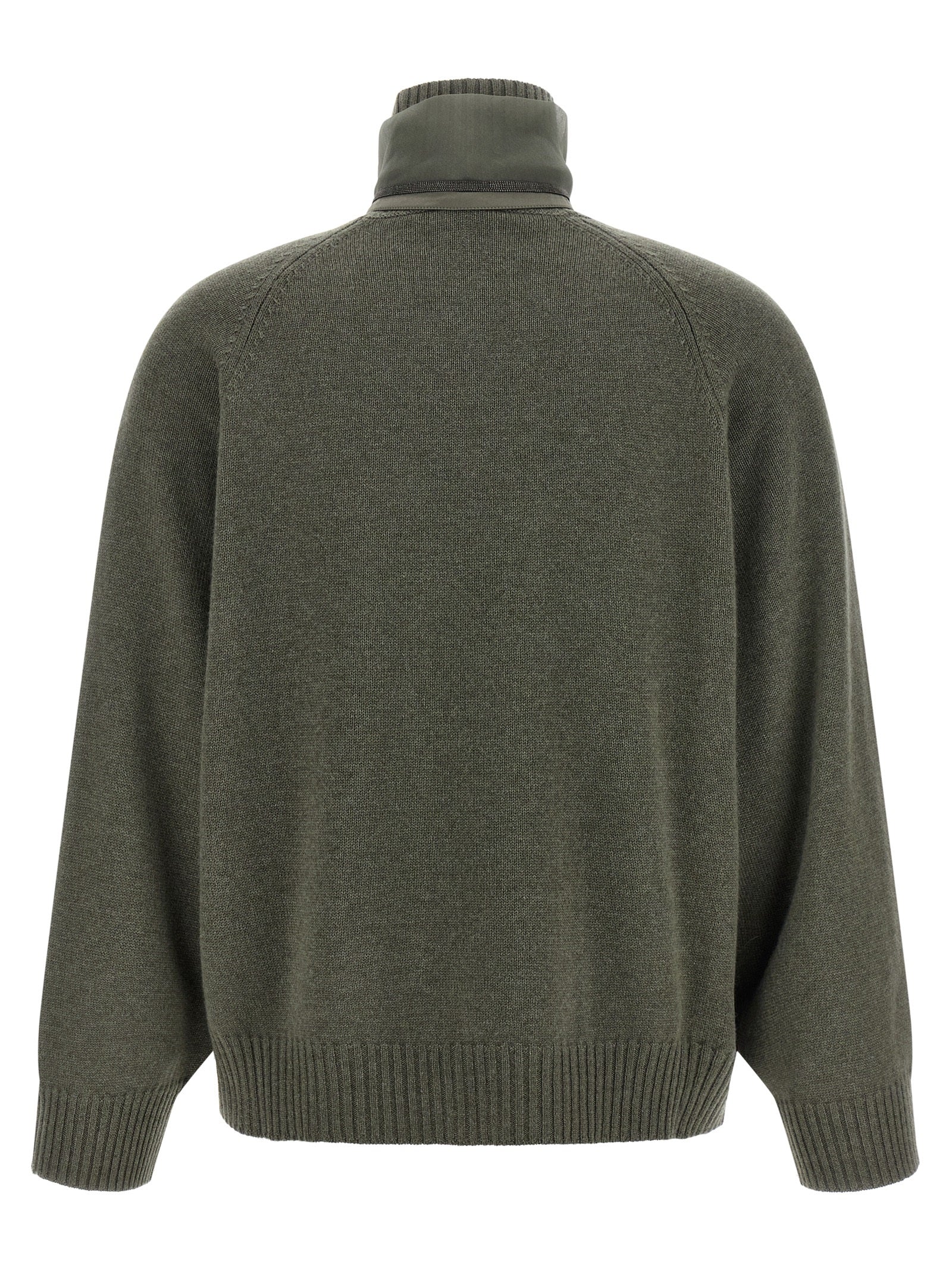 Brunello Cucinelli Bicolor Cashmere Cardigan