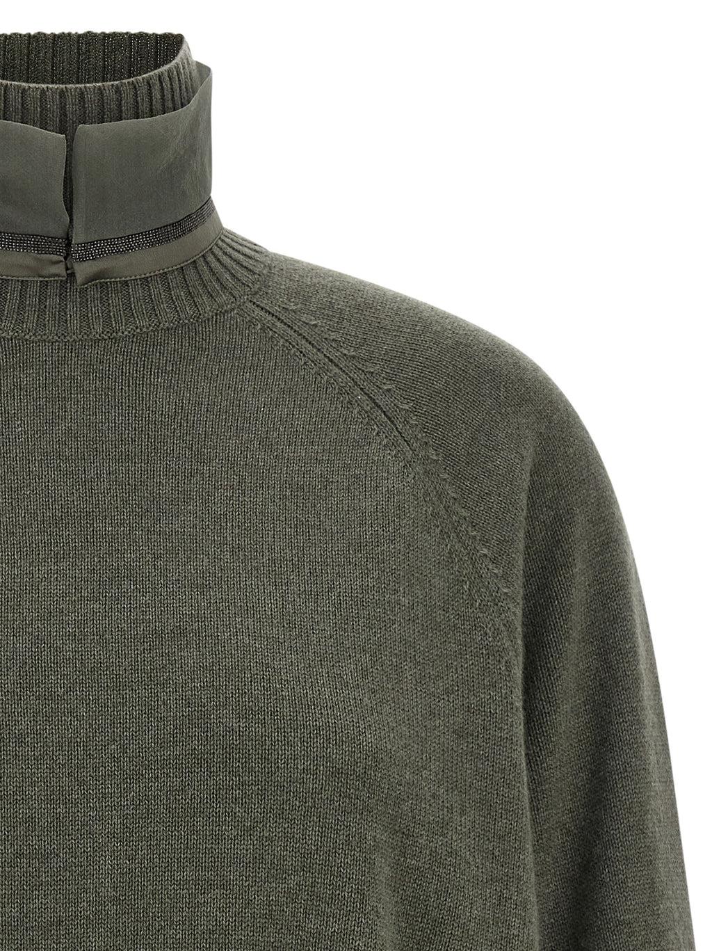 Brunello Cucinelli Bicolor Cashmere Cardigan