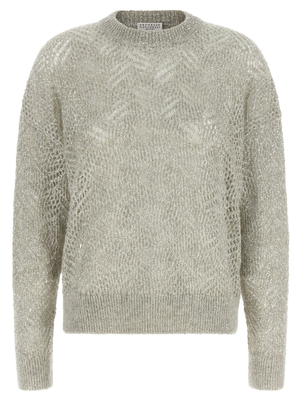 Brunello Cucinelli Gray Polyamide Cardigan