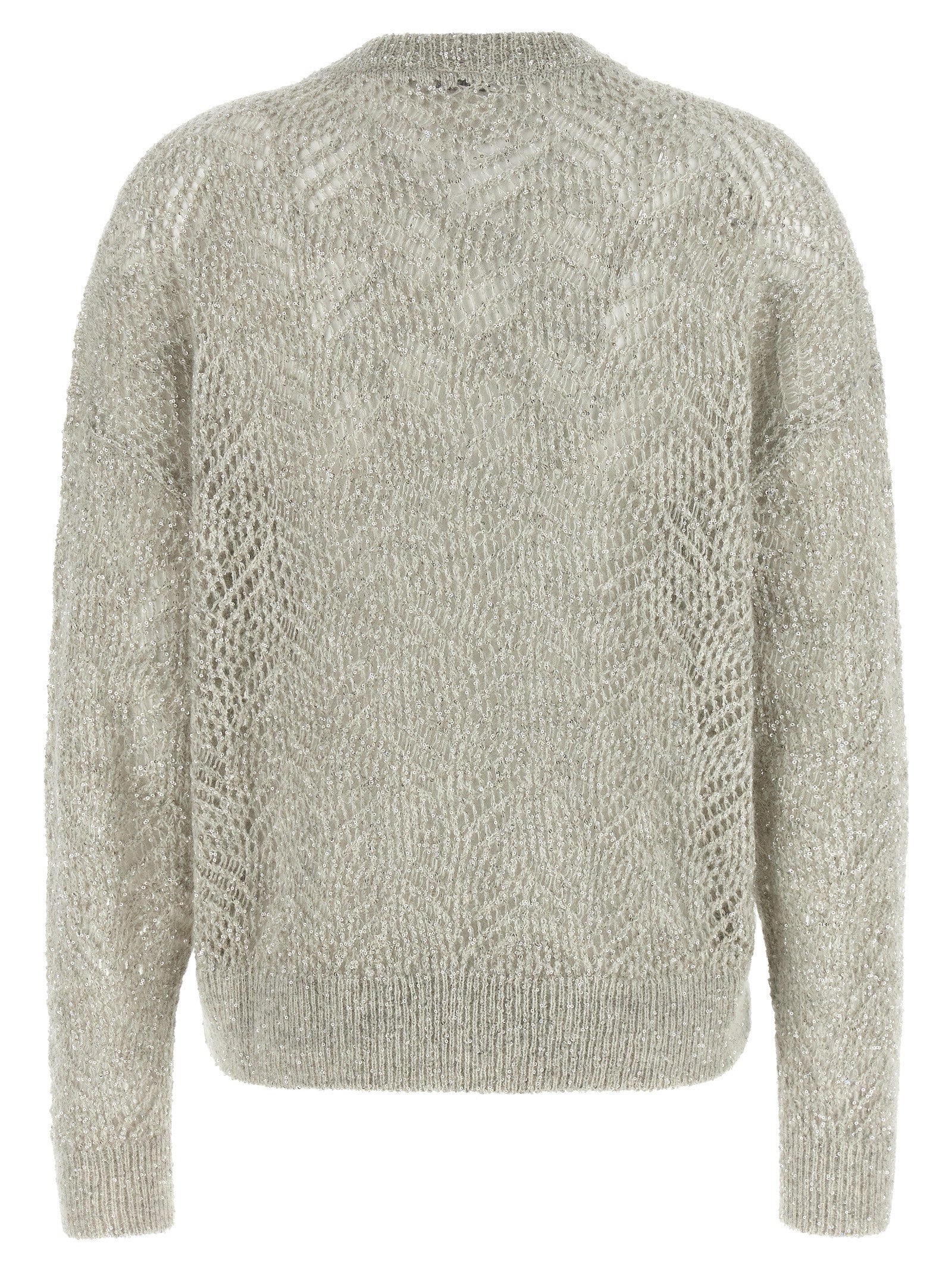 Brunello Cucinelli Gray Polyamide Cardigan