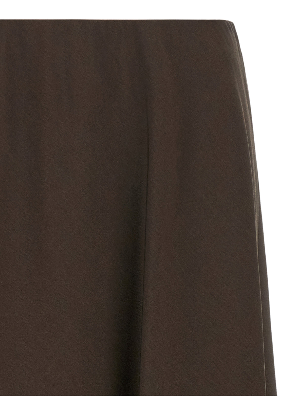 Brunello Cucinelli Brown Virgin Wool Midi Skirt
