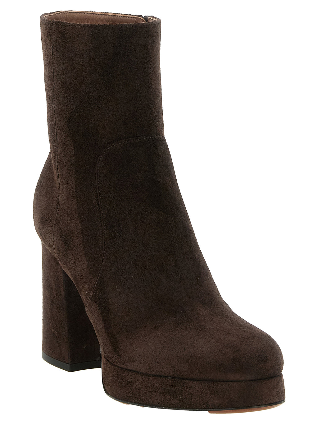 Valentino Garavani Brown Calfskin Ankle Boots