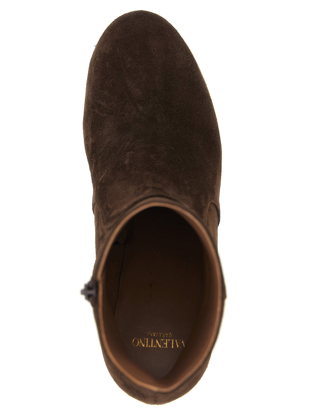 Valentino Garavani Brown Calfskin Ankle Boots