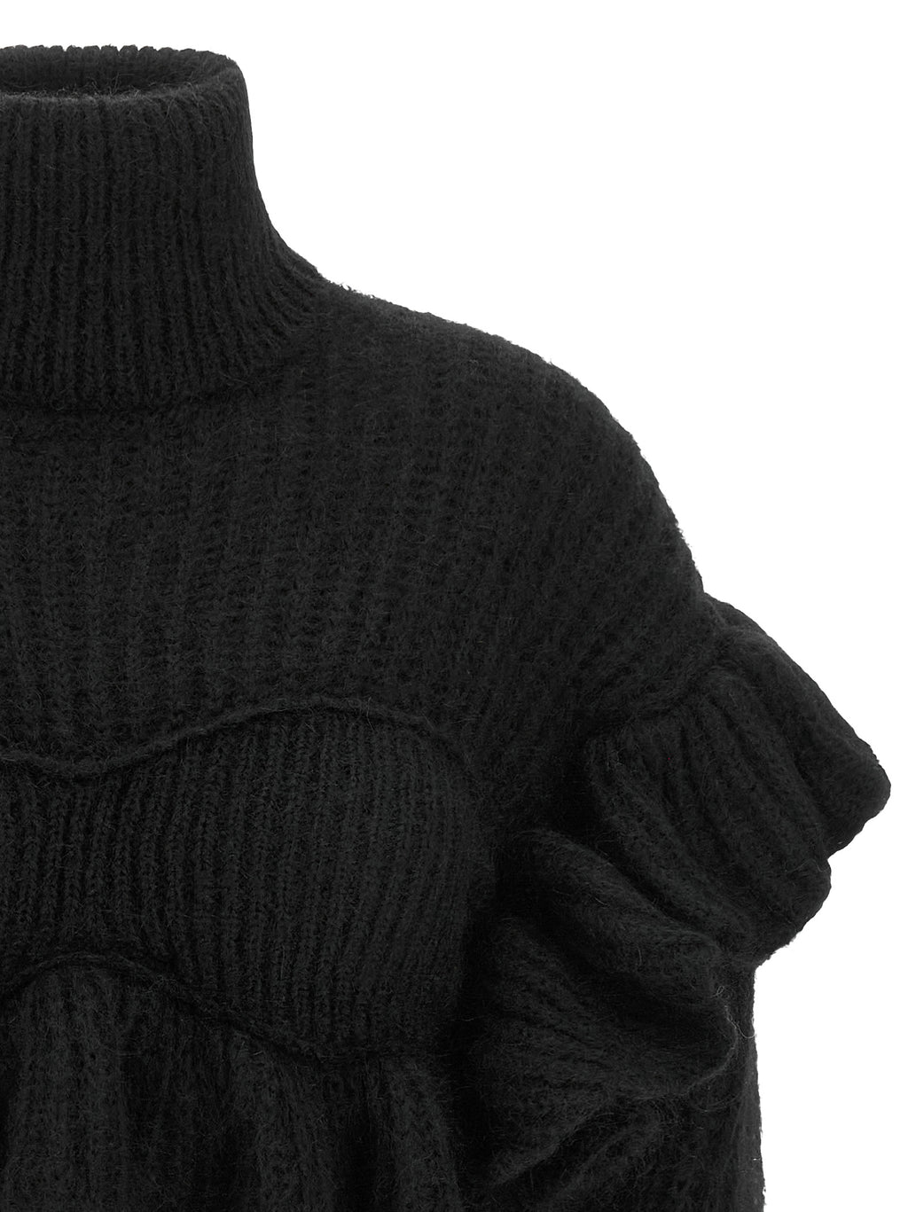Elisabetta Franchi Black Mohair Cardigan