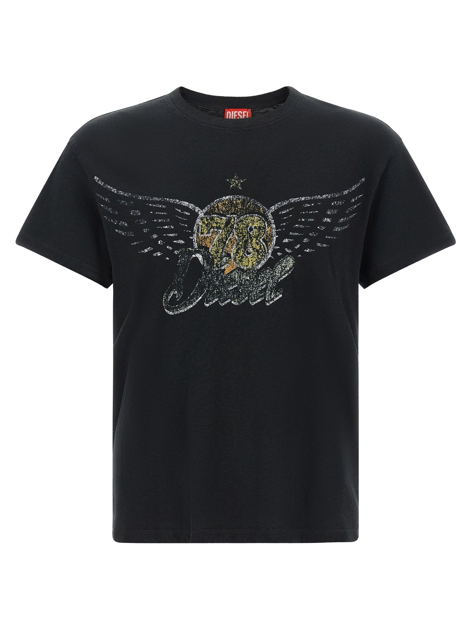 Diesel Black Cotton T-Shirt