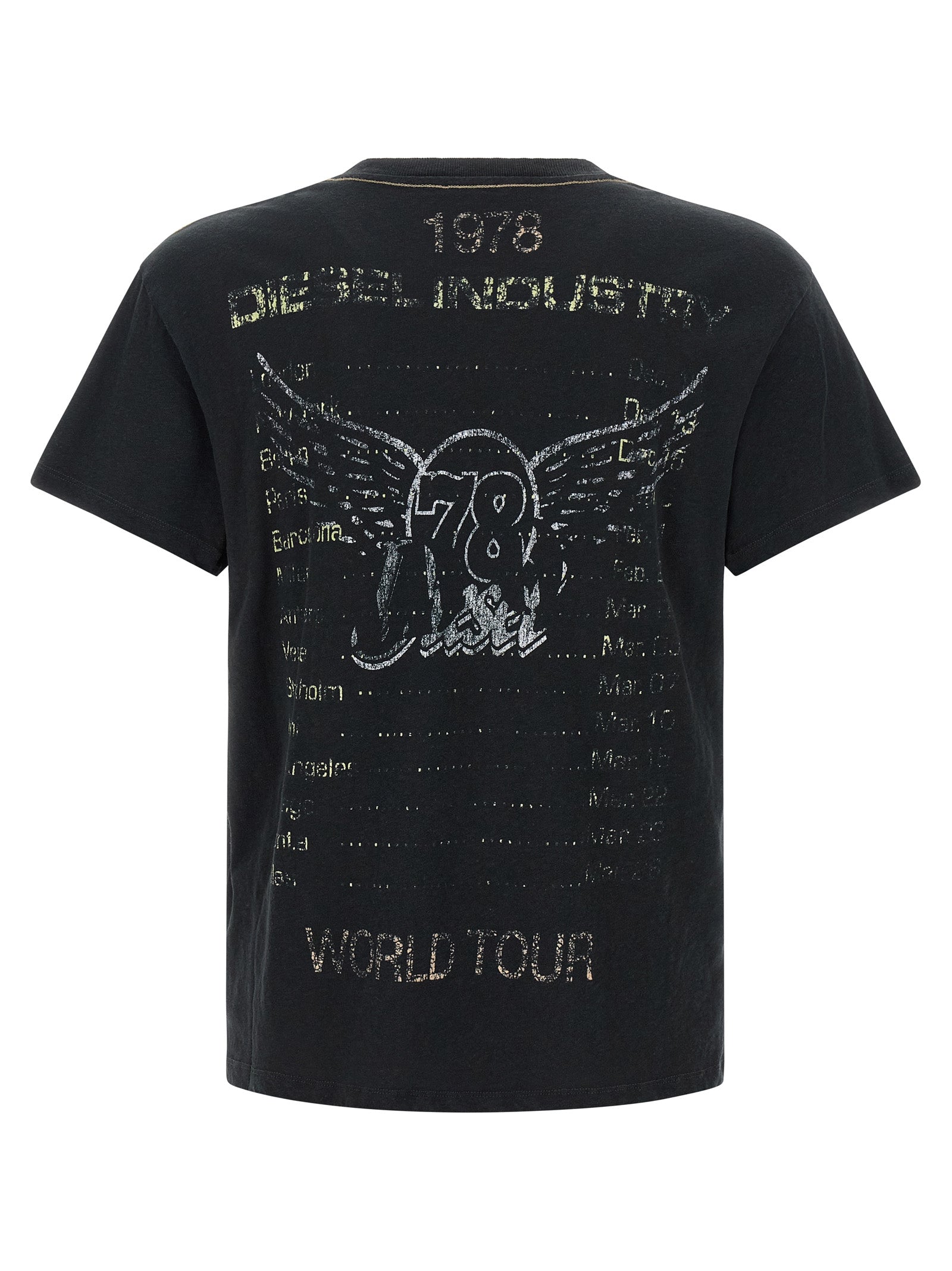 Diesel Black Cotton T-Shirt