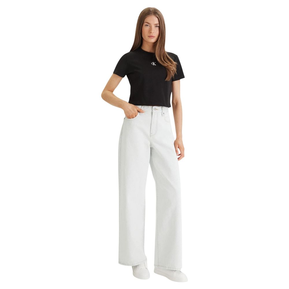Calvin Klein Jeans Black Cotton T-Shirt