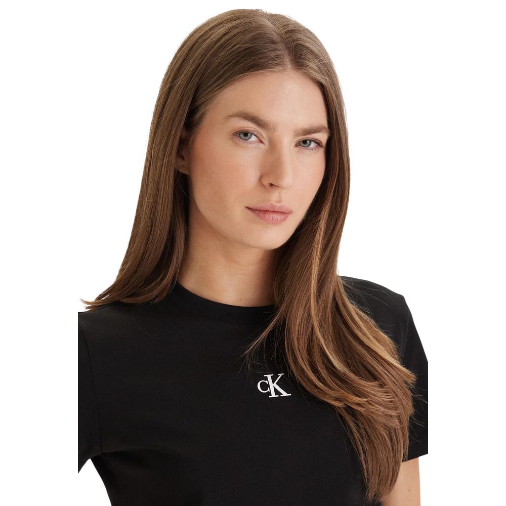 Calvin Klein Jeans Black Cotton T-Shirt