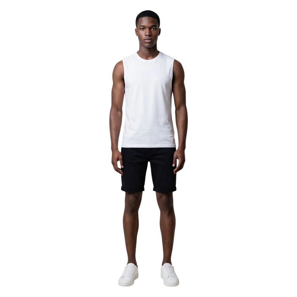 Calvin Klein Jeans White Cotton Tank Tops