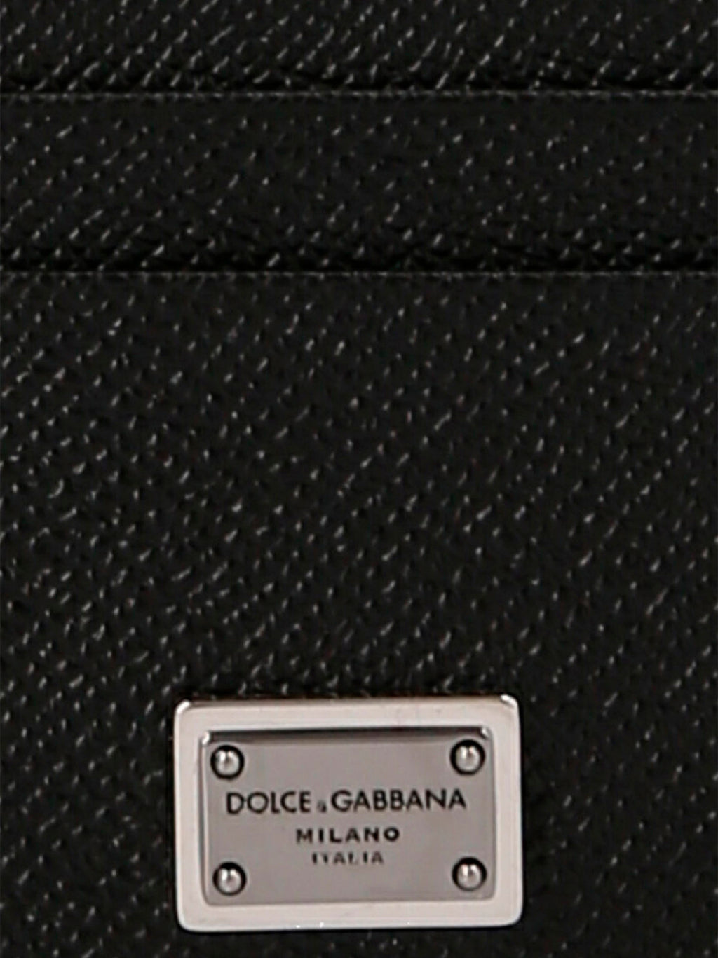 Dolce & Gabbana Black Calfskin Cardholder