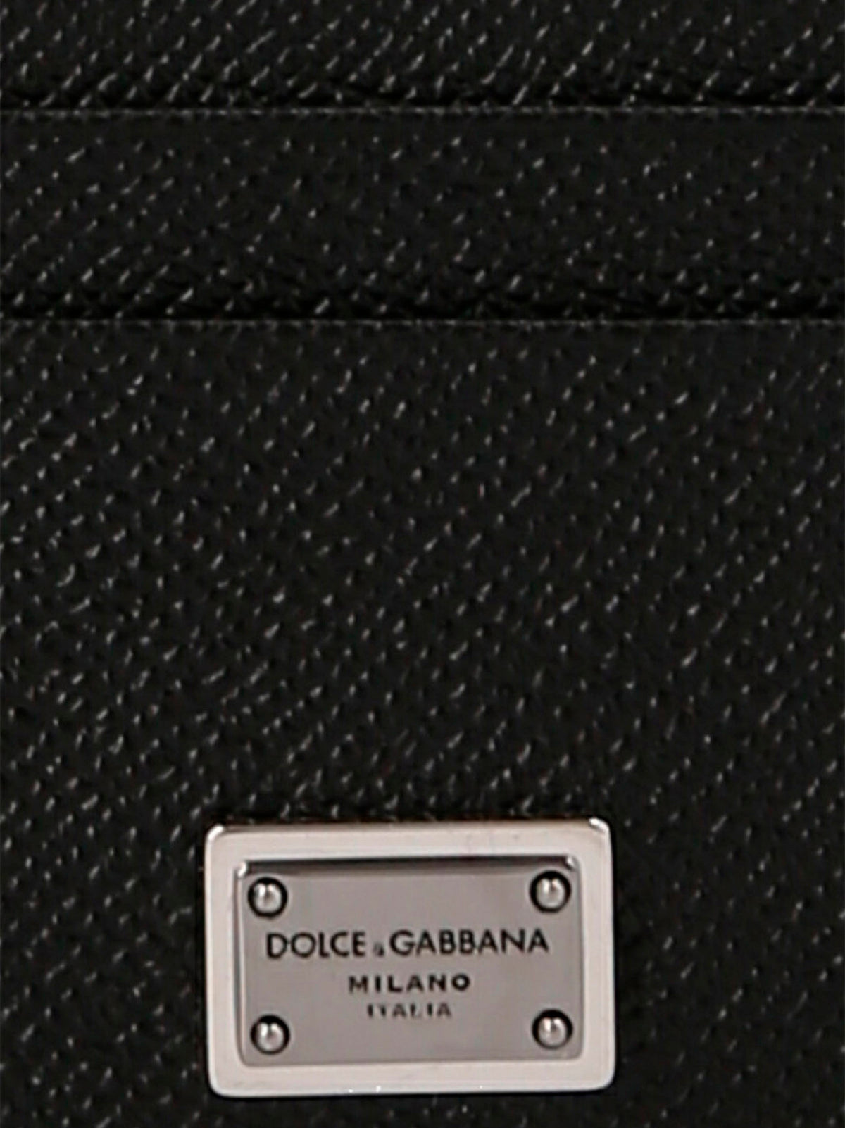Dolce & Gabbana Black Calfskin Cardholder