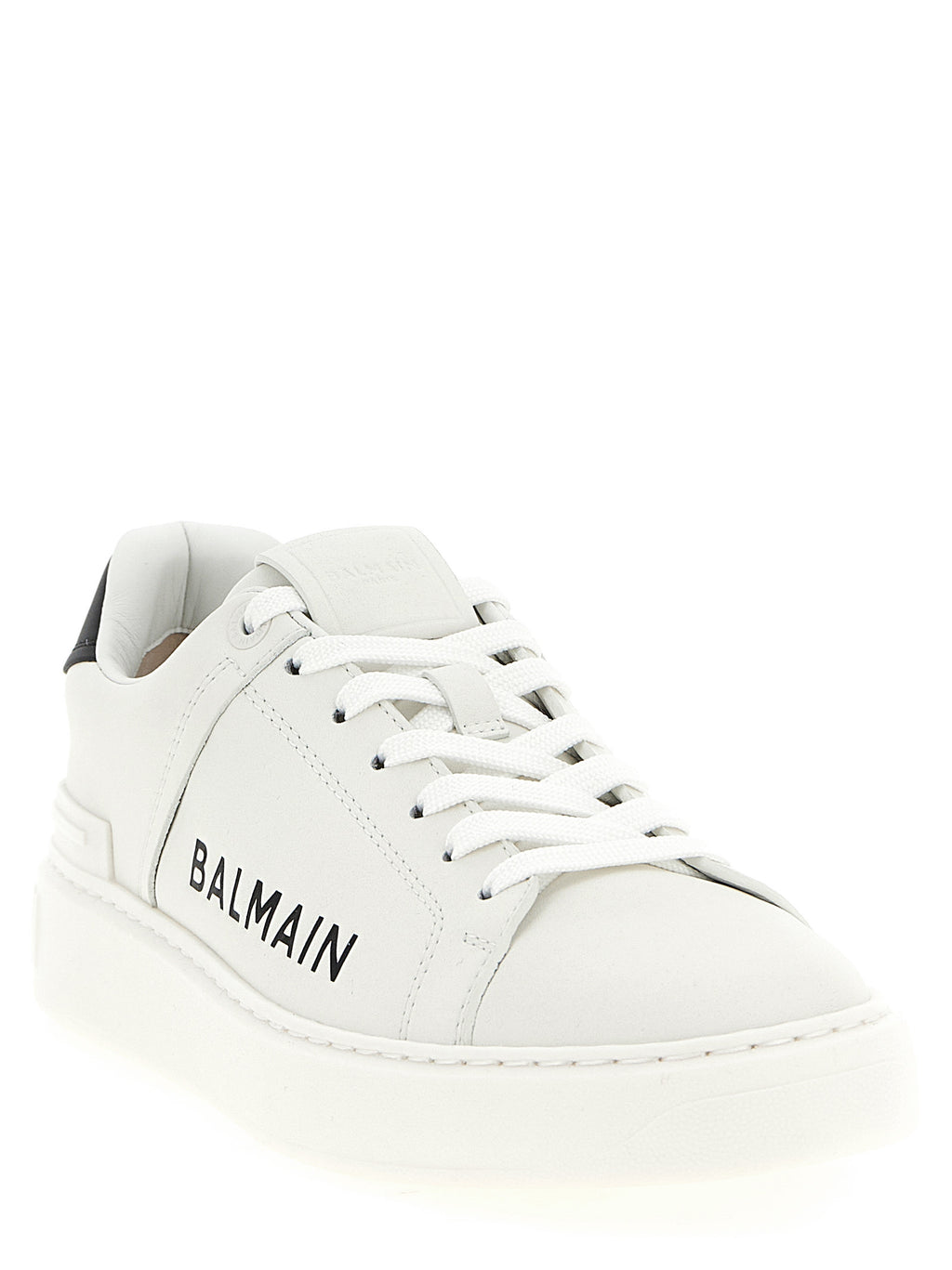 Balmain Bicolor Calfskin Low Top Sneakers
