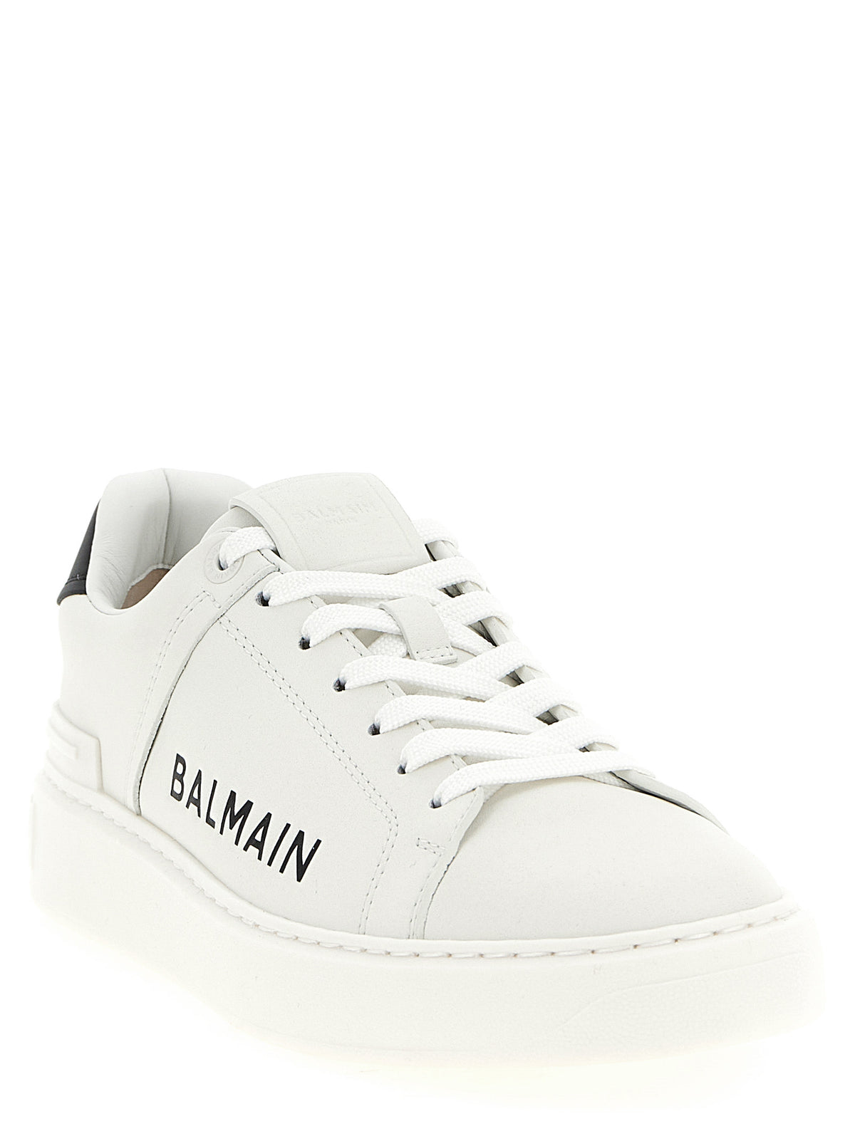 Balmain Bicolor Calfskin Low Top Sneakers
