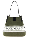 Balmain Bicolor Cotton Handbag