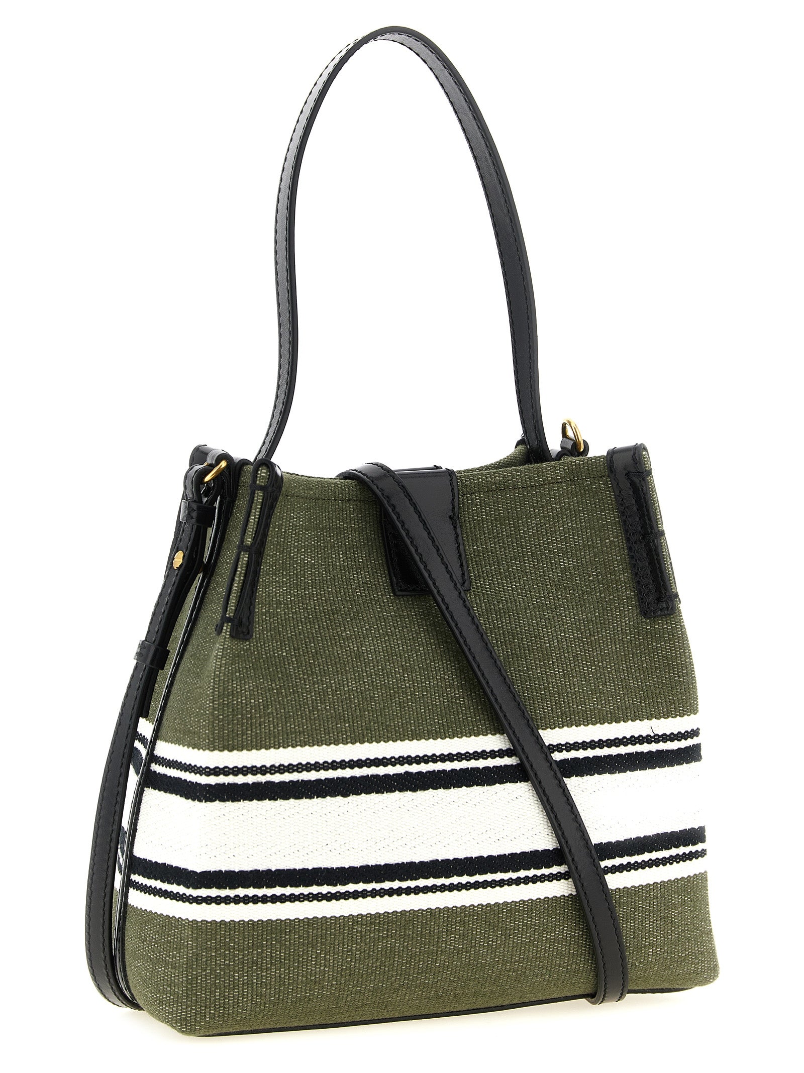 Balmain Bicolor Cotton Handbag