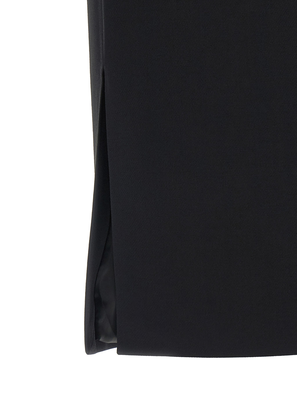Fendi Black Wool Midi Skirt