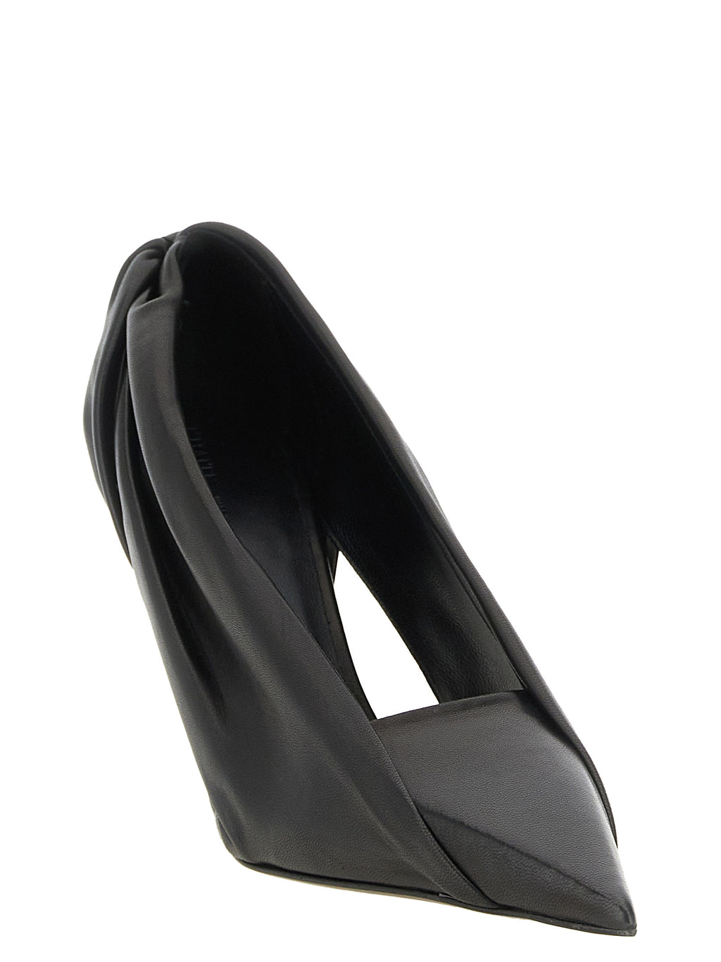 Khaite Black Calfskin High Heel Pumps