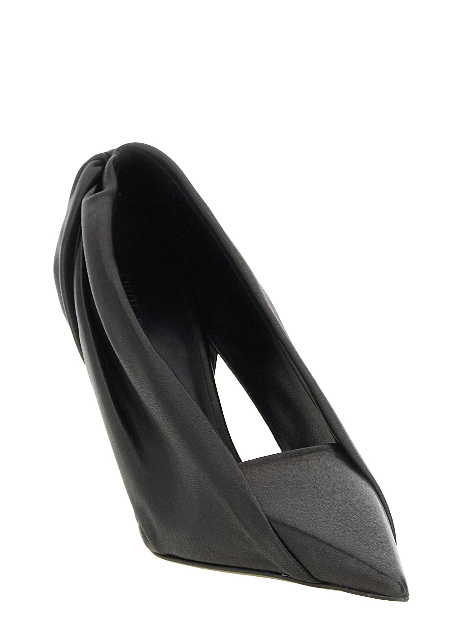 Khaite Black Calfskin High Heel Pumps