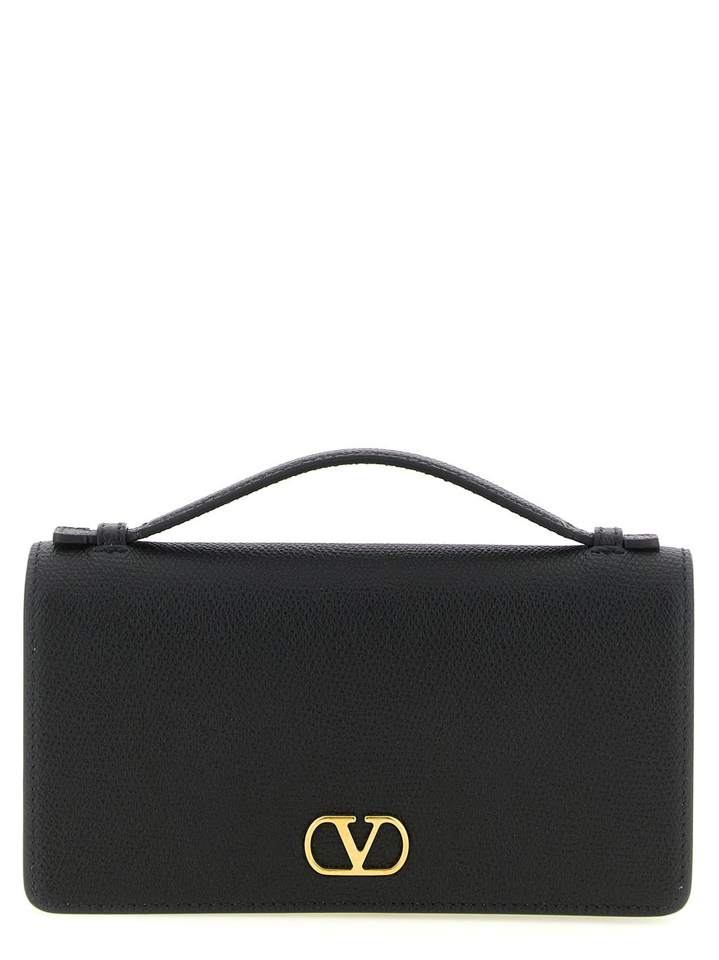 Valentino Garavani Black Calfskin Cardholder