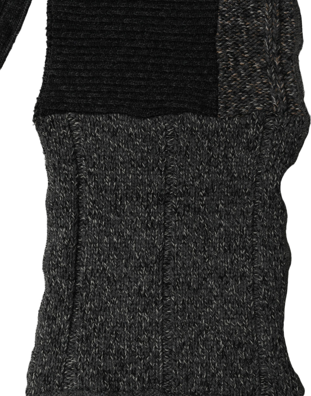 Dolce & Gabbana Multicolor Patchwork Wool Knit Shawl Scarf