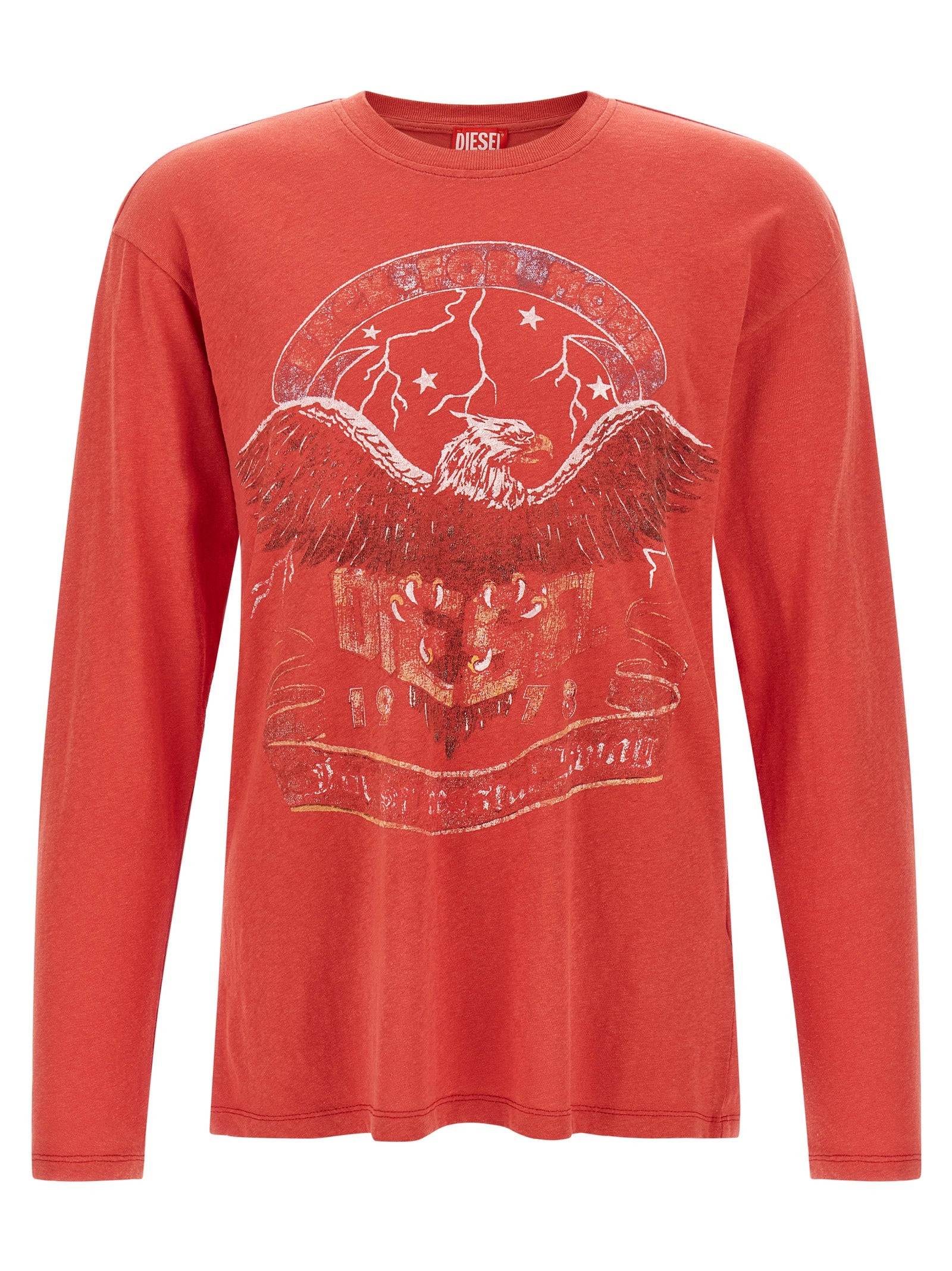 Diesel Red Cotton T-Shirt