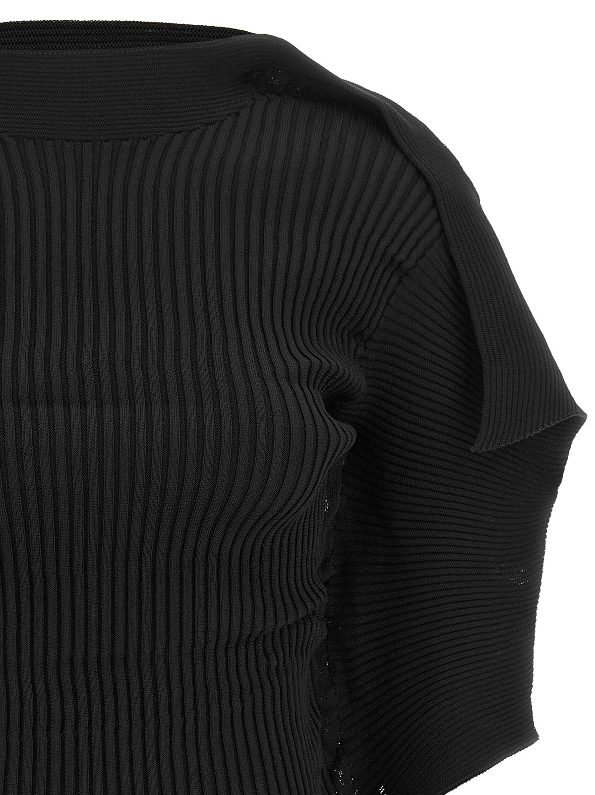 Issey Miyake Black Polyester Blouse
