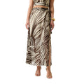 Guess Brown Polyester Long Skirt
