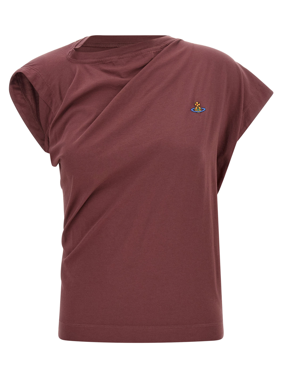 Vivienne Westwood Bordeaux Cotton Sleeveles T-Shirt