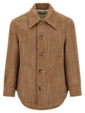 Ami Paris Brown Virgin Wool Jacket