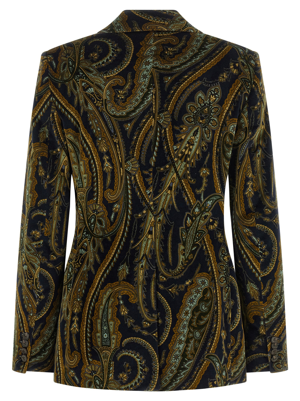 Etro Blue Cotton Blazer