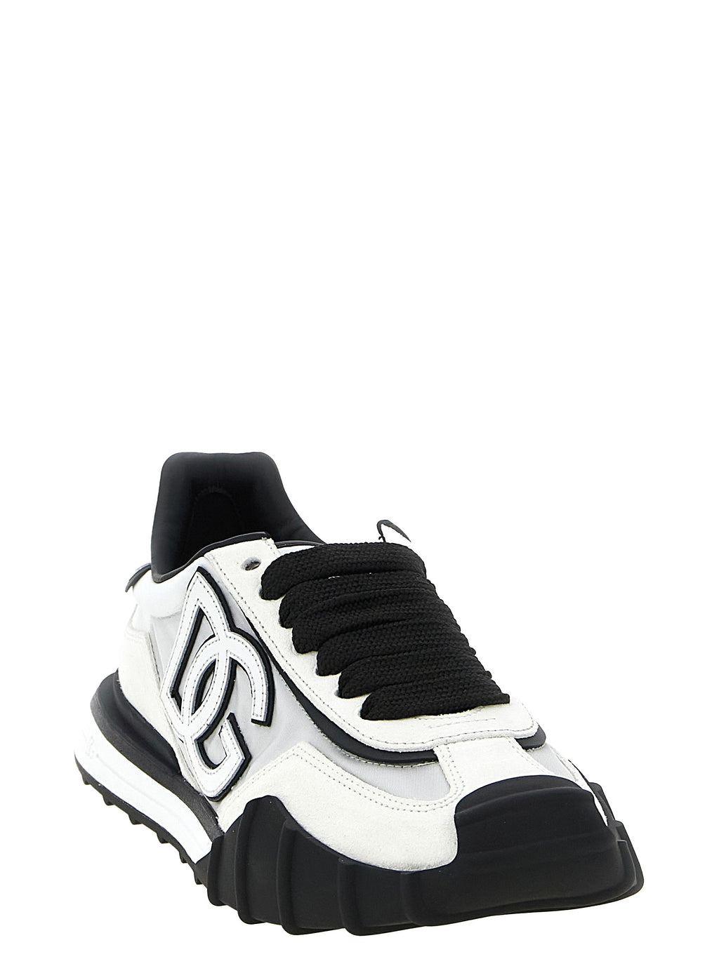Dolce & Gabbana Bicolor Polyamide Athletic Sneakers