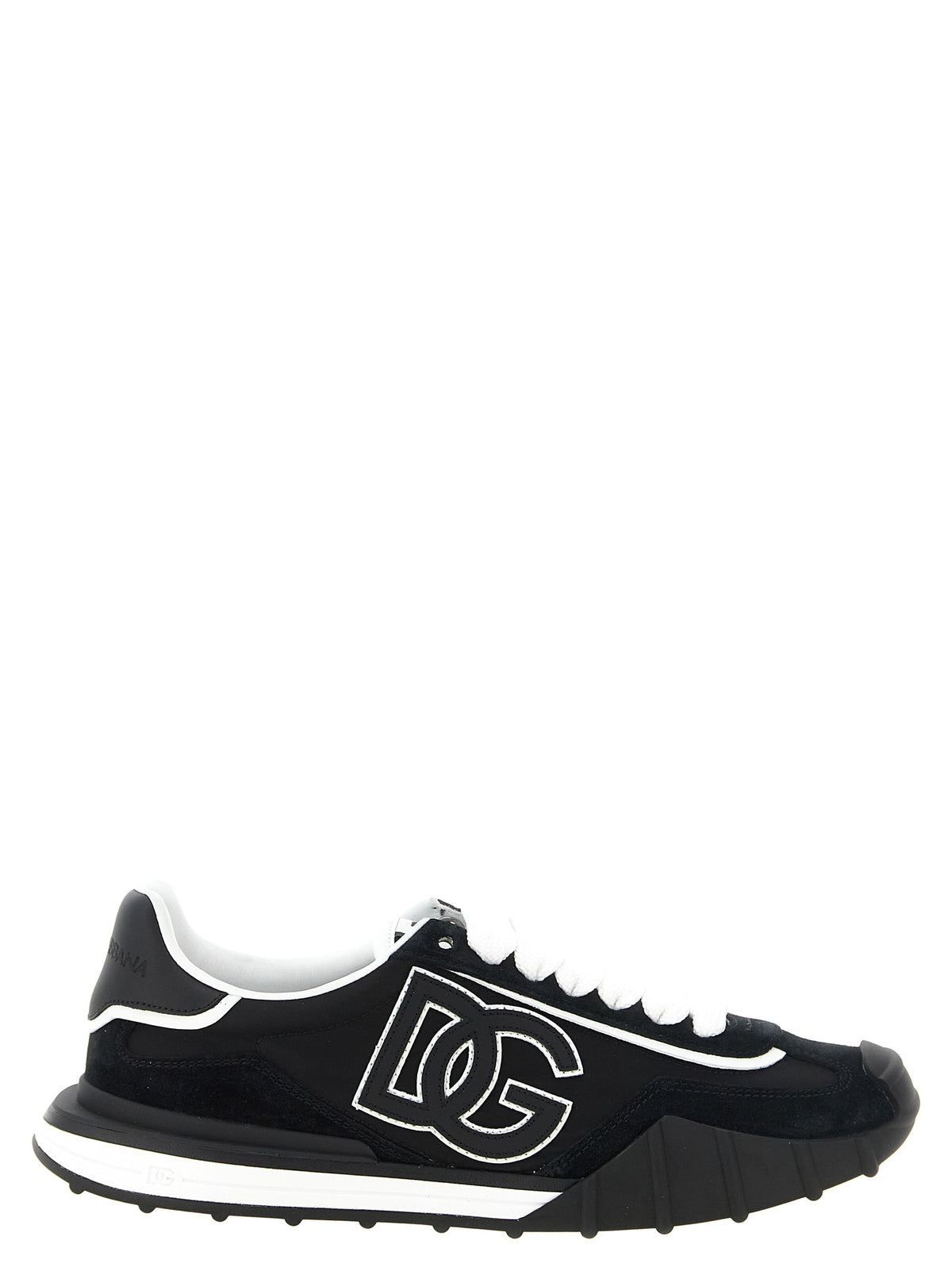 Dolce & Gabbana Black Polyamide Athletic Sneakers
