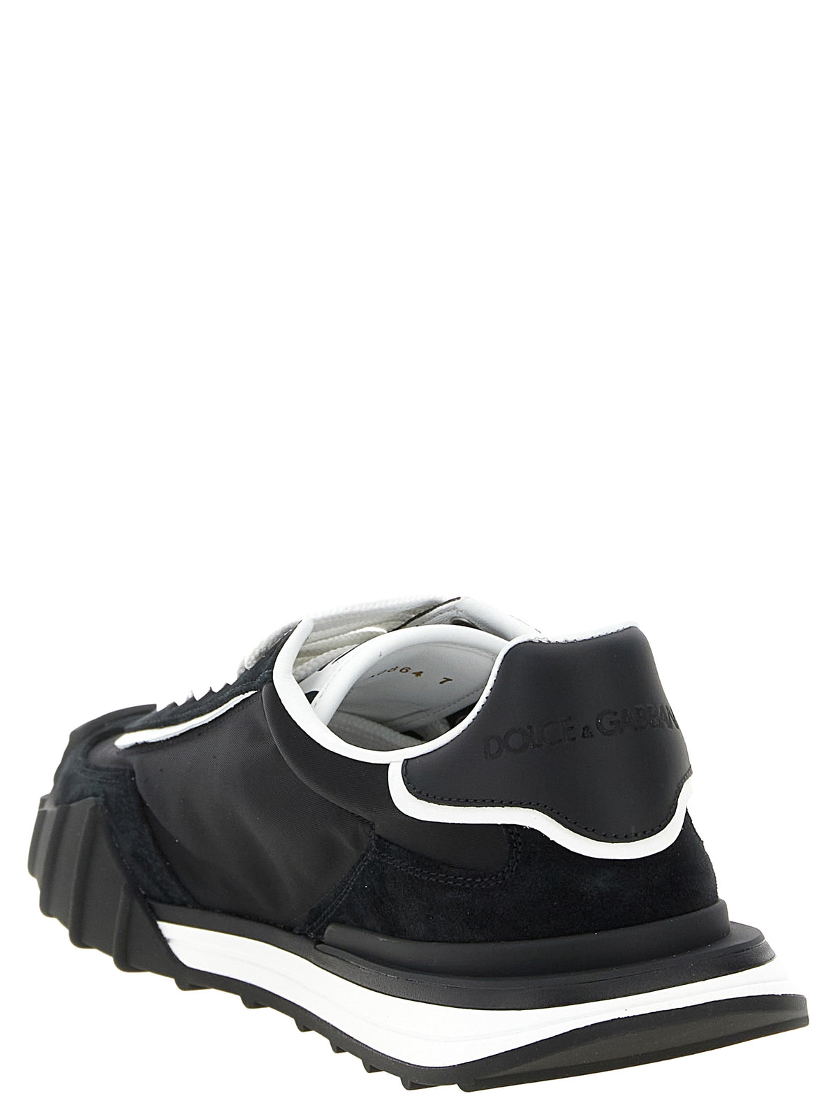 Dolce & Gabbana Black Polyamide Athletic Sneakers