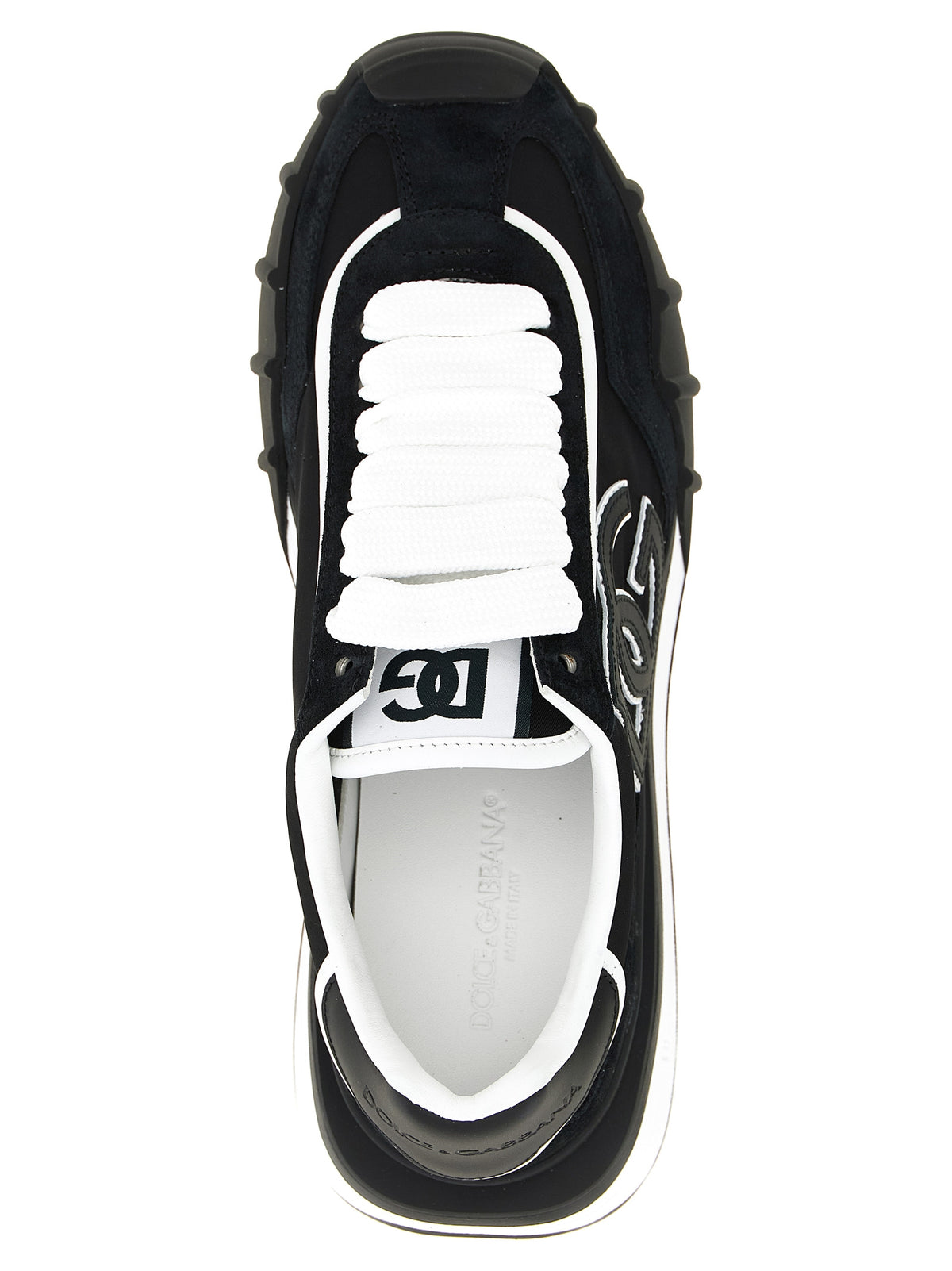 Dolce & Gabbana Black Polyamide Athletic Sneakers