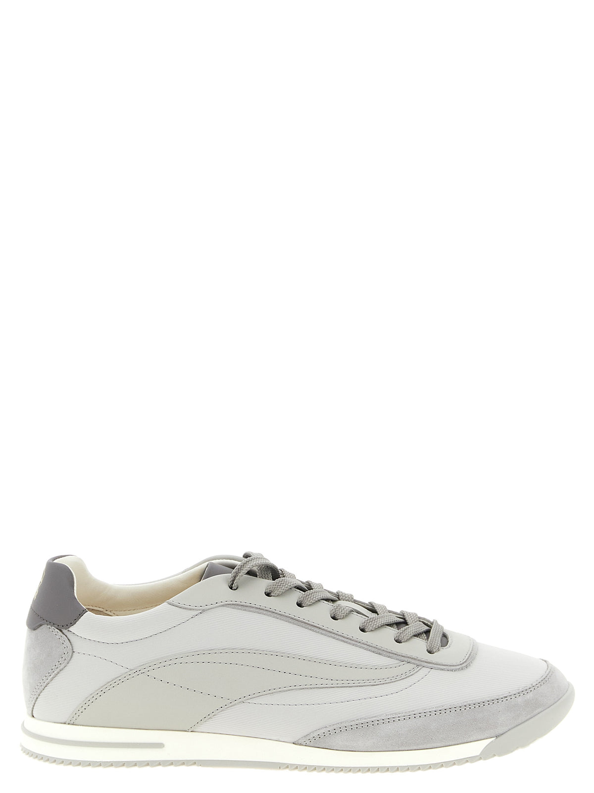 Brunello Cucinelli Gray Polyethylene Low Top Sneakers